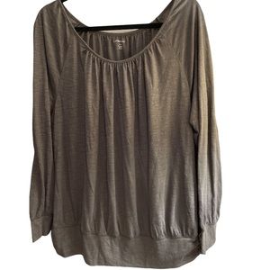 Lane Bryant Gray & Silver Top, Size 14/16